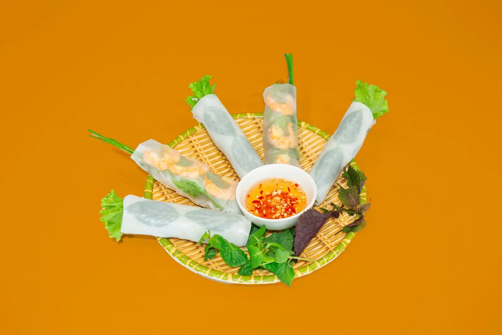 Hình ảnh Set Mix 2 Tôm cuốn Cố Đô và 3 cuốn thịt nướng mắm chua ngọt