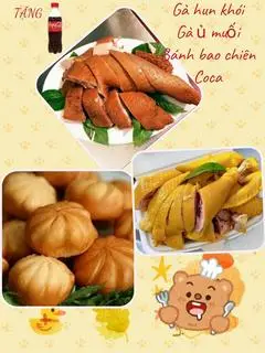 Hình ảnh CB:1/2 ủ muối+1/2 hun khói+ 4bánh bao sữa  chien thơm ngon+tang 1 nước