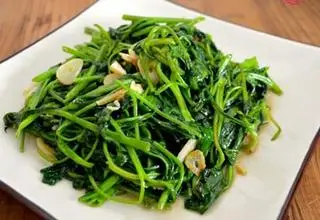 Hình ảnh Rau lang xào tỏi