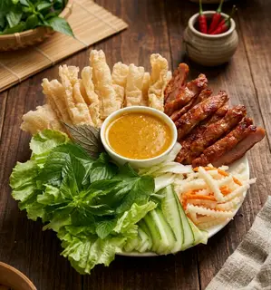Hình ảnh Nem Nướng ( combo 2 người ) + Tặng thêm 1 phần bánh tráng chiên