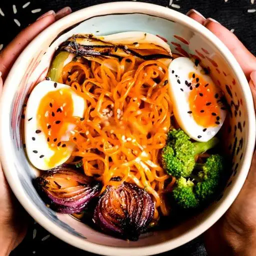 Hình ảnh Mì trộn chay vegetarian noodles
