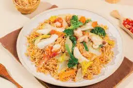 Hình ảnh mì xào hải sản