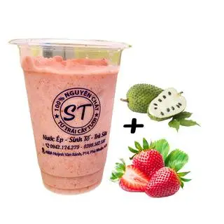 Hình ảnh Sinh tố dâu + mãng cầu