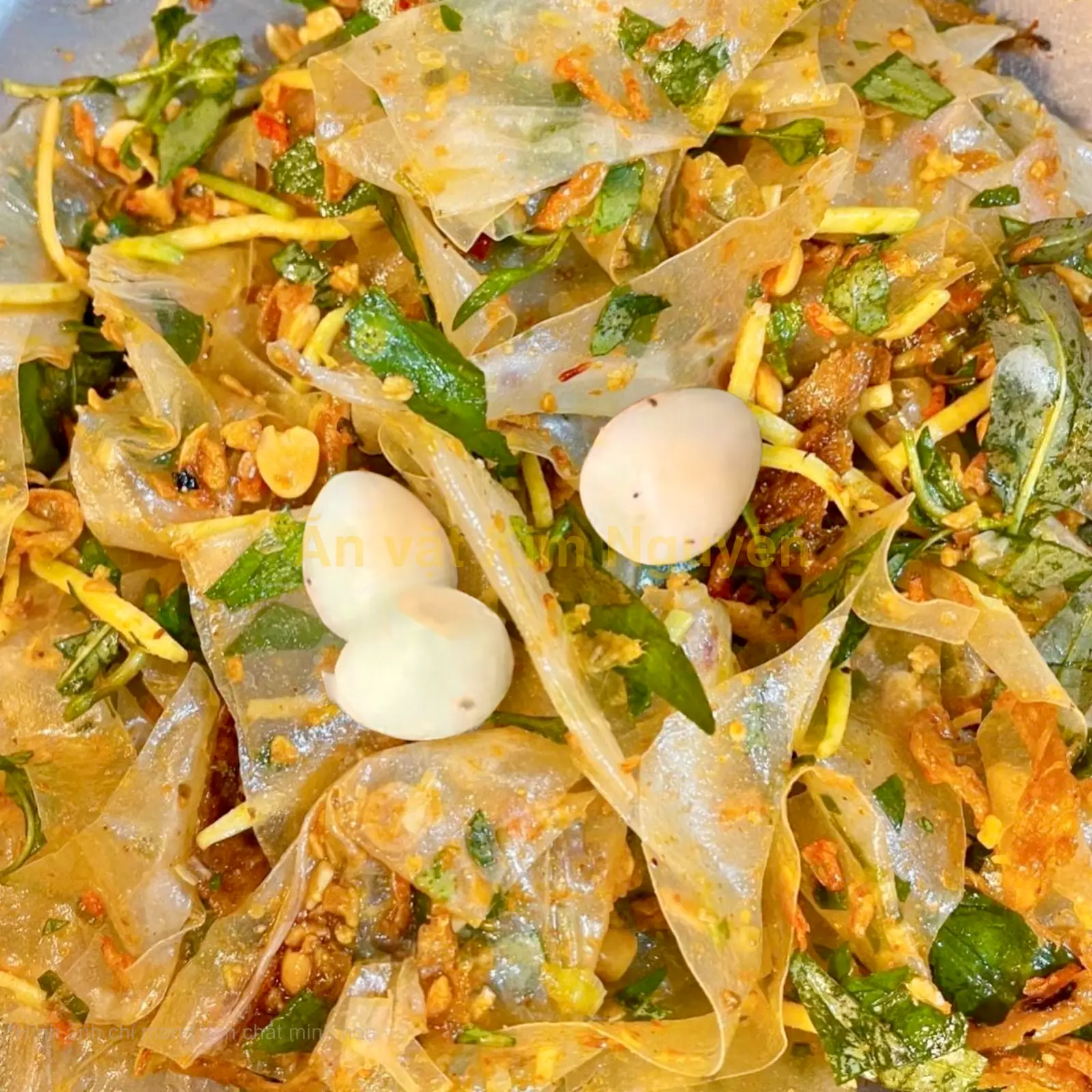 Hình ảnh Bánh Tráng Trộn Đầy Đủ
