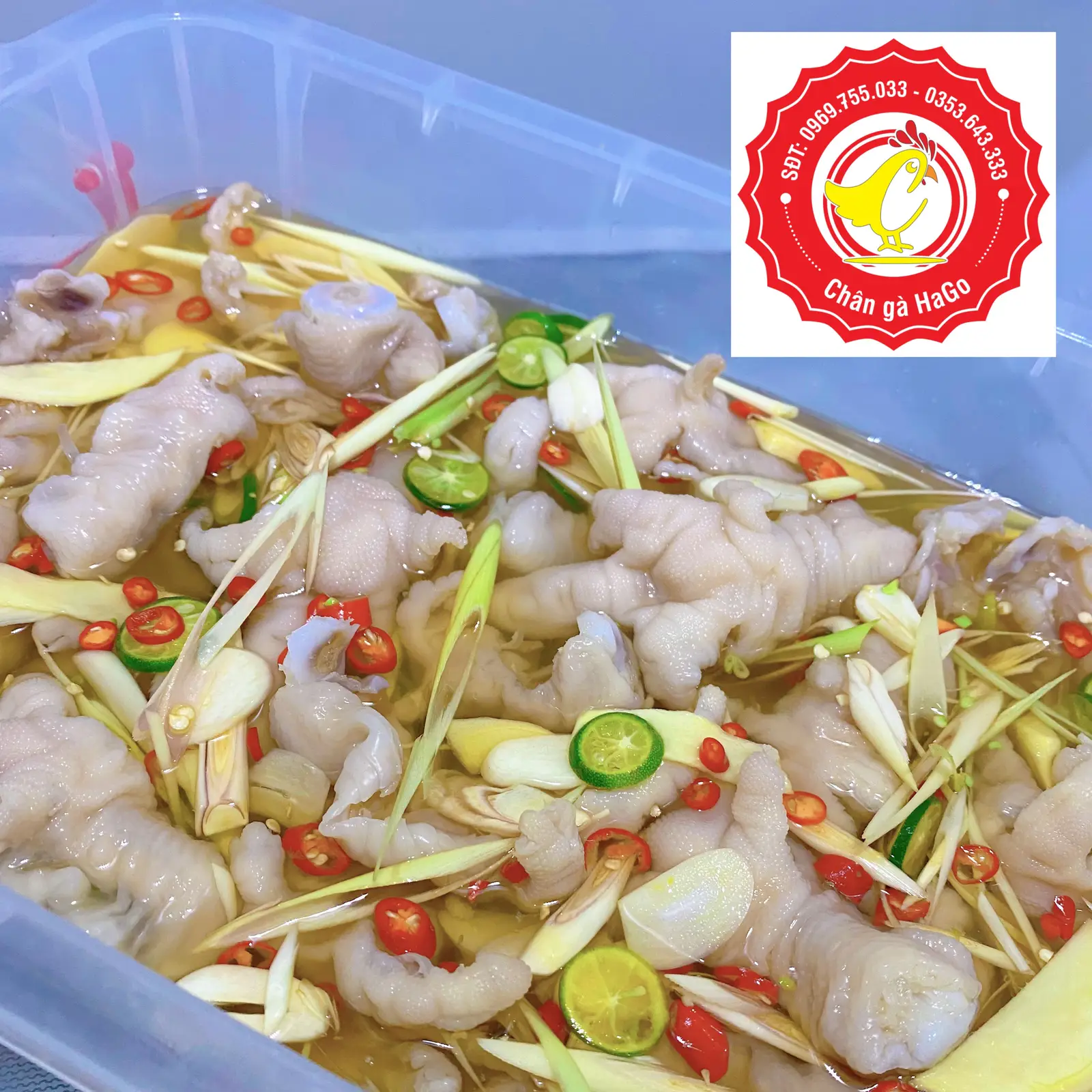 Hình ảnh Chân gà sả tắc rút xương
