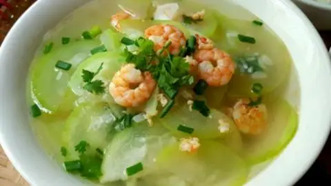 Hình ảnh Canh bầu nấu thịt băm thêm