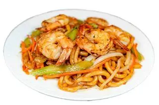 Hình ảnh Mì udon xào tôm