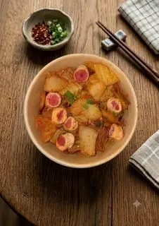 Hình ảnh Khoai trộn mực xoắn