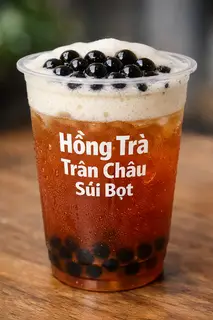 Hình ảnh Hồng trà trân châu