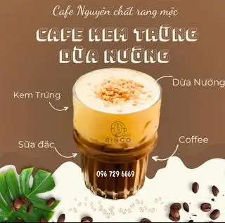 Hình ảnh Cafe Kem Trứng Dừa Nướng 