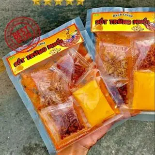 Hình ảnh Bánh tráng dẻo số trứng muối 