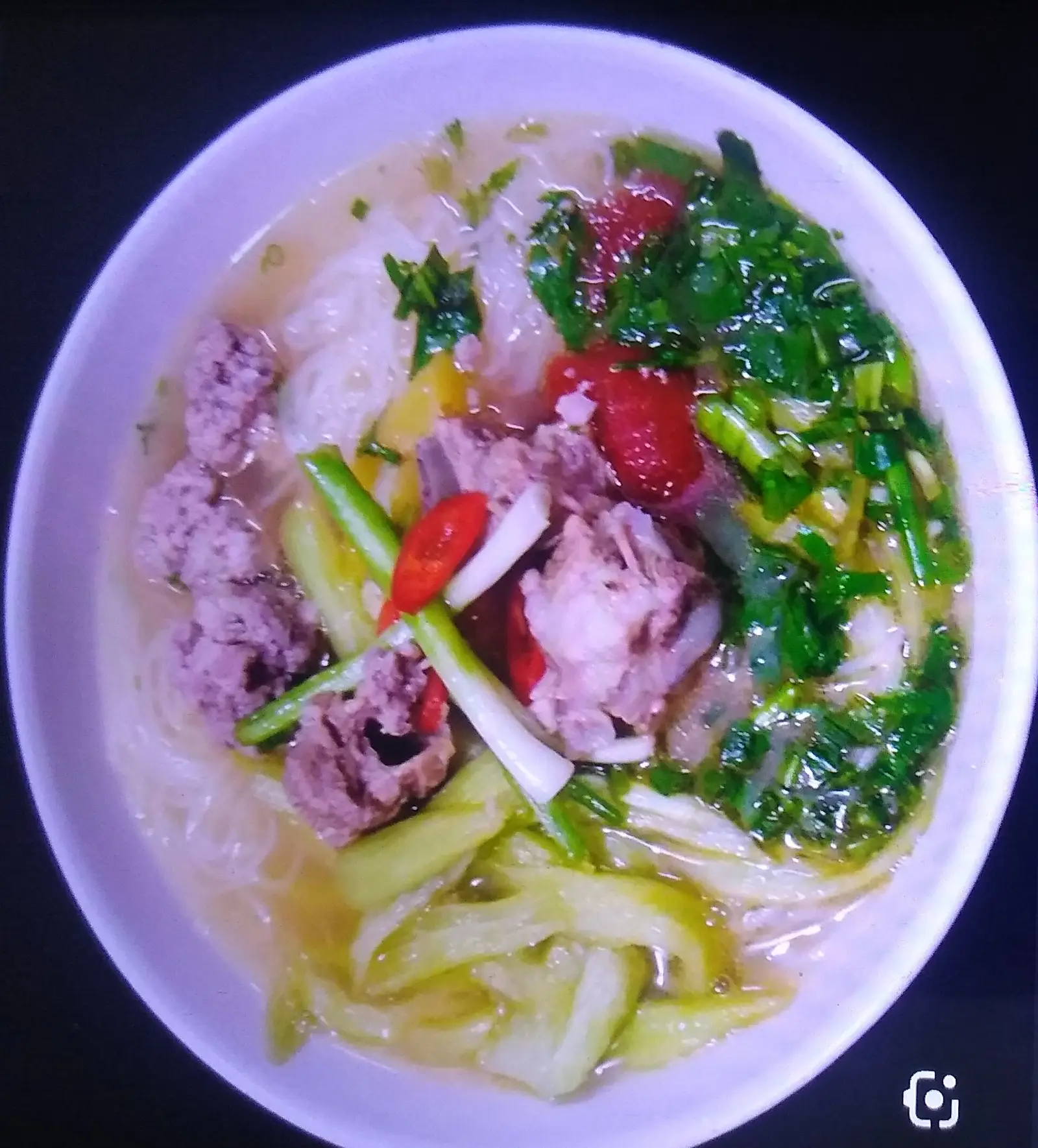Hình ảnh Bún sườn mọc thịt 