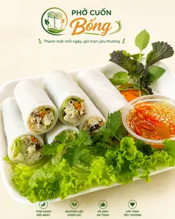 Hình ảnh Phở cuốn thập cẩm 5 cái