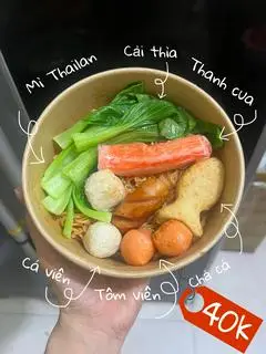 Hình ảnh Mì trộn Thái topping