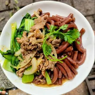 Hình ảnh Nui lứt xào bò 