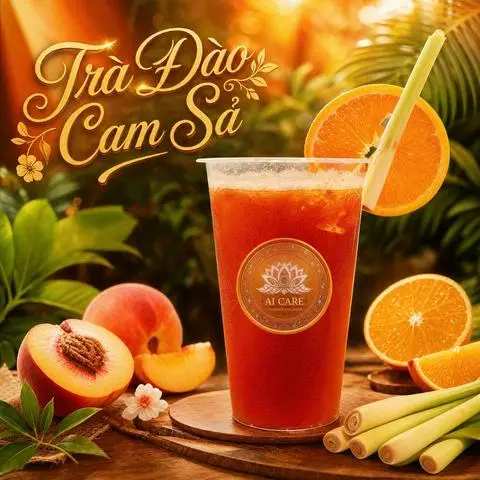 Hình ảnh Trà đào cam sả