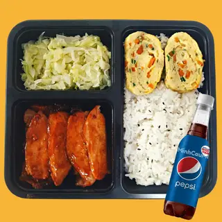 Hình ảnh Combo ( Cơm Thịt Xá Xíu +  Pepsi )