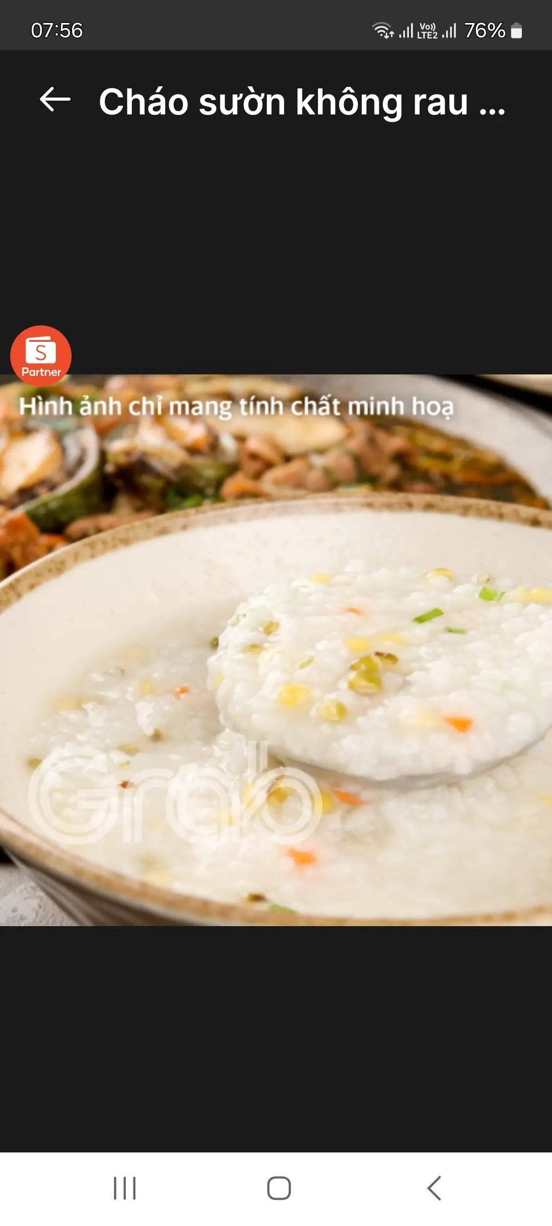 Hình ảnh Cháo sườn không rau