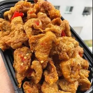 Hình ảnh Da Gà chiên giòn mắm tỏi 