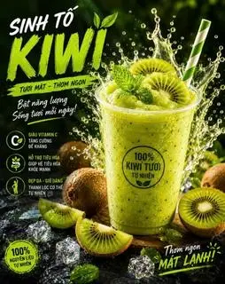Hình ảnh Sinh tố kiwi