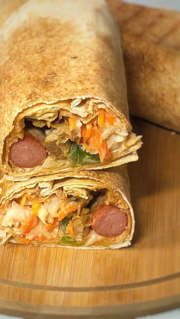 Hình ảnh Tacos xúc xích thịt xông khói