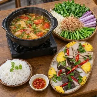 Hình ảnh Lẩu cá đuối măng chua