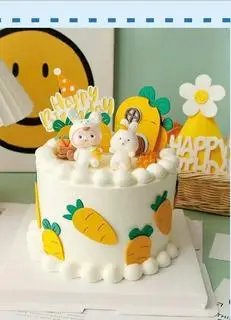 Hình ảnh Bánh Kem Thỏ Cà Rốt 22 cm