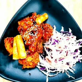 Hình ảnh Gà rán không xương sốt cay