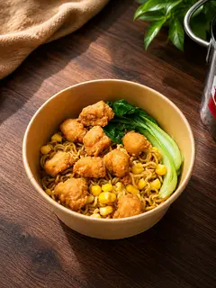Hình ảnh Mì trộn Indomie gà viên popcorn