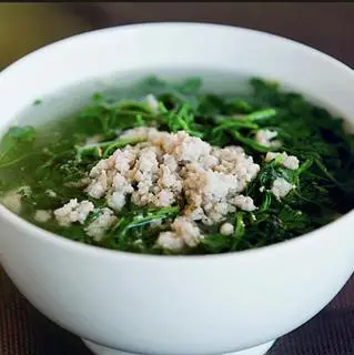 Hình ảnh Canh xà lách xoong Thịt Bằm