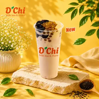 Hình ảnh Hồng Trà Sữa Pudding Phô Mai Tươi Hoàng Kim