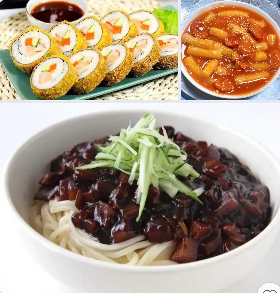 Hình ảnh Combo 198k( Tokbokki, mỳ tương đen, kimbap chiên)