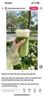 Hình ảnh matcha kem muối 