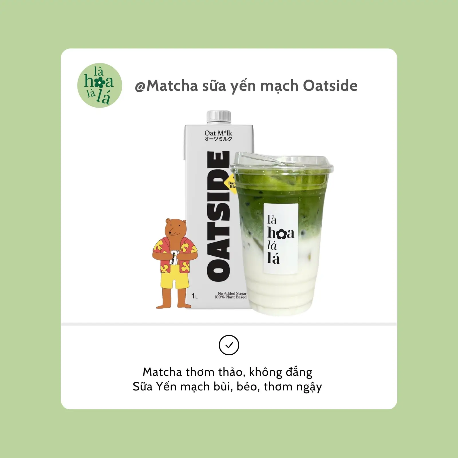 Hình ảnh Matcha Latte (Sữa Hạt)