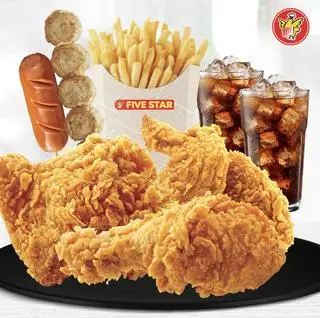 Hình ảnh 3 Gà Giòn + Chả Giò Gai Jor + Xúc Xích Sumo + Khoai Tây + 2 Pepsi