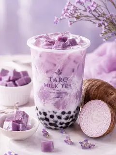 Hình ảnh trà sữa khoai môn