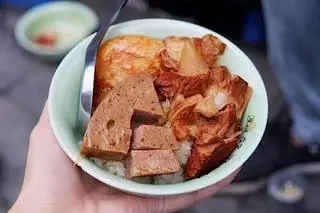 Hình ảnh Xôi chả thịt pate