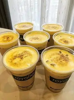 Hình ảnh Trà sữa trân châu đường đen kem trứng