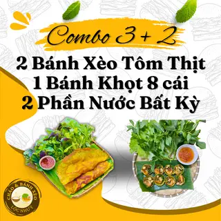 Hình ảnh COMBO 2 Bánh Xèo + 1 Bánh Khọt 8 cái+ 2 Nước bất kỳ