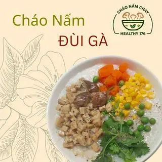 Hình ảnh Cháo Nấm Đùi Gà Chay