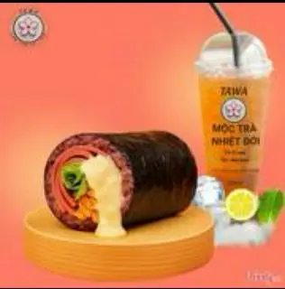 Hình ảnh Combo cơm cuộn cheese lava - mộc trà nhiệt đới