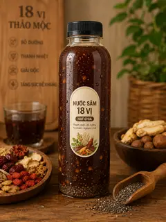 Hình ảnh Nước mát vị sâm 18 vị hạt chia 