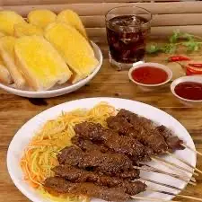 Hình ảnh bò nướng Campuchia 1 xiên 