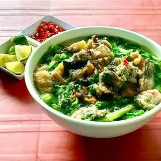Hình ảnh bánh đa cá chiên giòn 