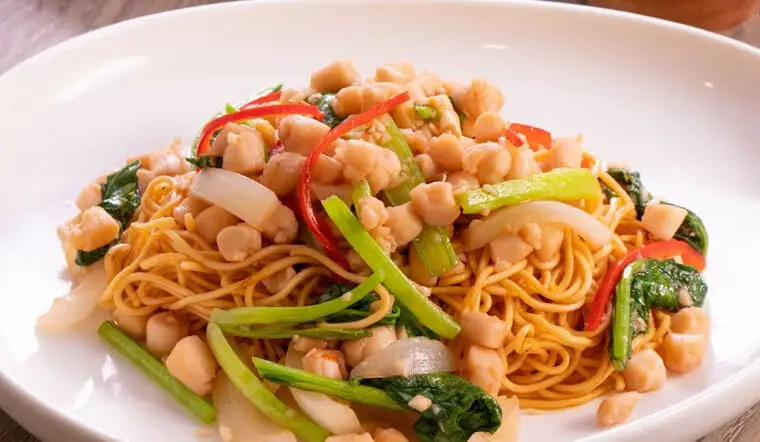 Hình ảnh dẹo xào mì