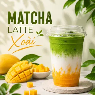 Hình ảnh Matcha Latte Xoài