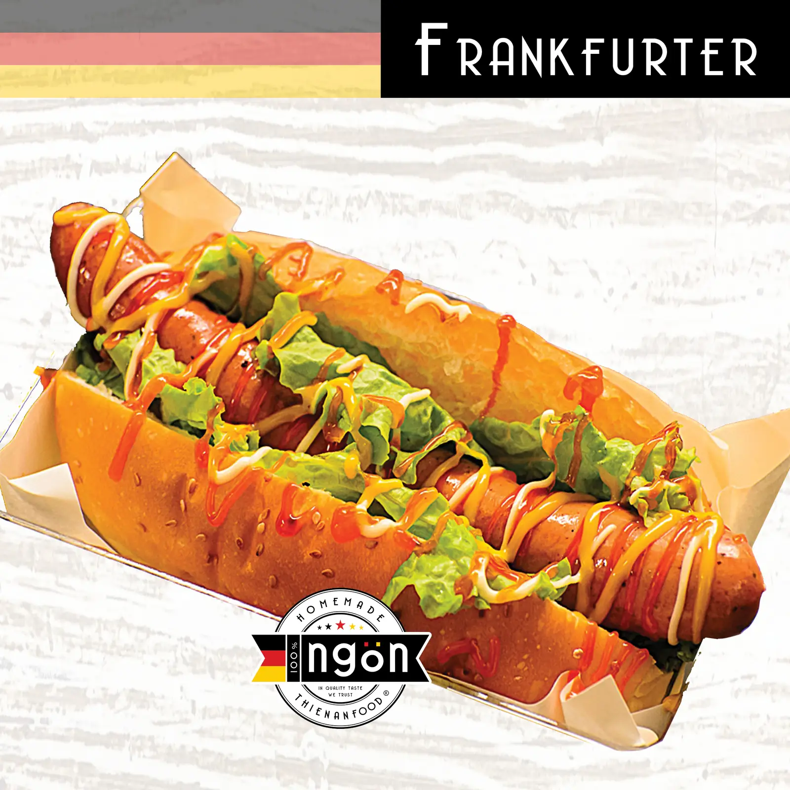Hình ảnh H1 - HOTDOG Xúc Xích Dài FRANKFURTER 