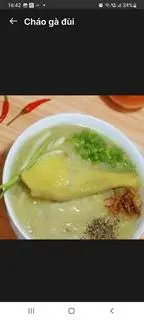 Hình ảnh cháo gà đùi