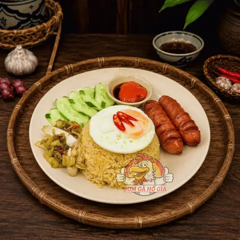 Hình ảnh Cơm trứng xúc xích