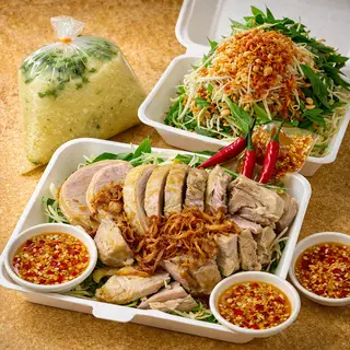 Hình ảnh Gỏi vịt góc tư 2 người ăn - 1 phần cháo lớn